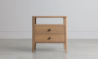 Прикроватная тумба с двумя ящиками Ecru