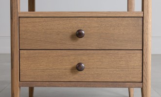 Прикроватная тумба с двумя ящиками Ecru