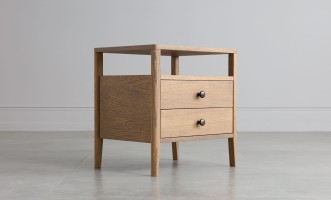 Прикроватная тумба с двумя ящиками Ecru