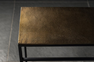 Стол-консоль Таун с перекладиной, цвет antic brass