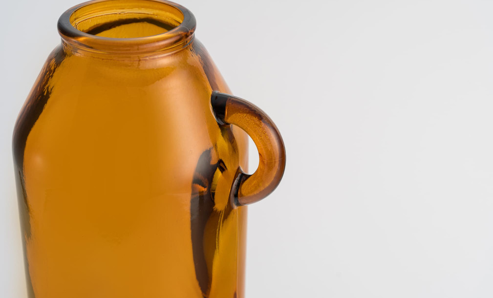 Ваза с ручкой Alfa Ochre L