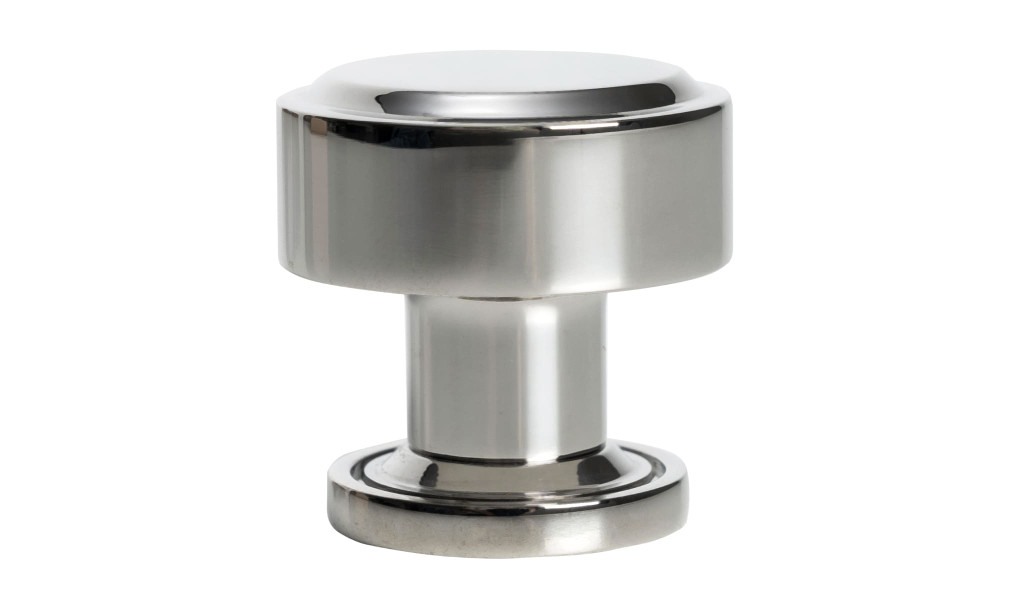 Ручка-кнопка Tube polished nickel