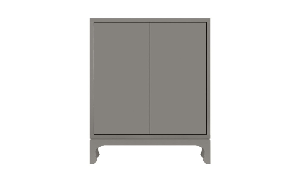 Комод Остин с дверками наборный, основание С без декора