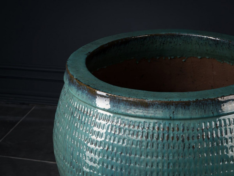 Кашпо Collar aqua L