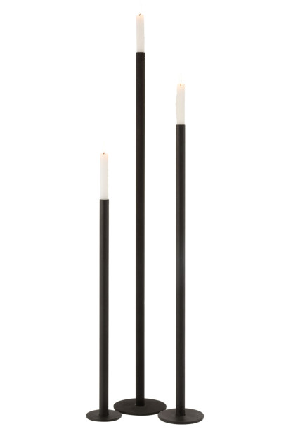 Подсвечник Noud Black набор 3 шт