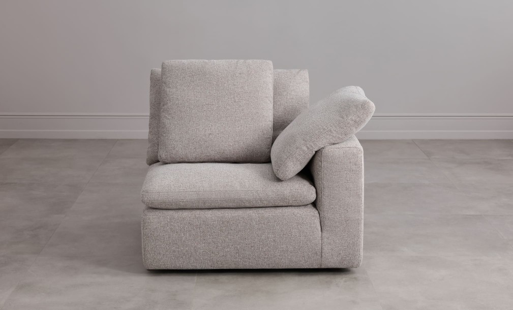 Диван Нубе угловая секция, серый