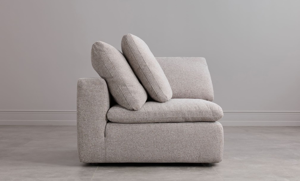 Диван Нубе угловая секция, серый