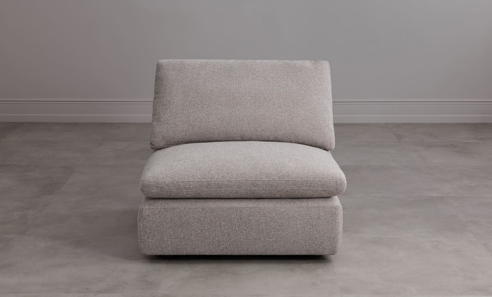 Диван Нубе одноместная секция, серый