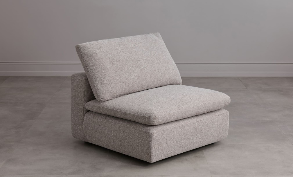 Диван Нубе одноместная секция, серый