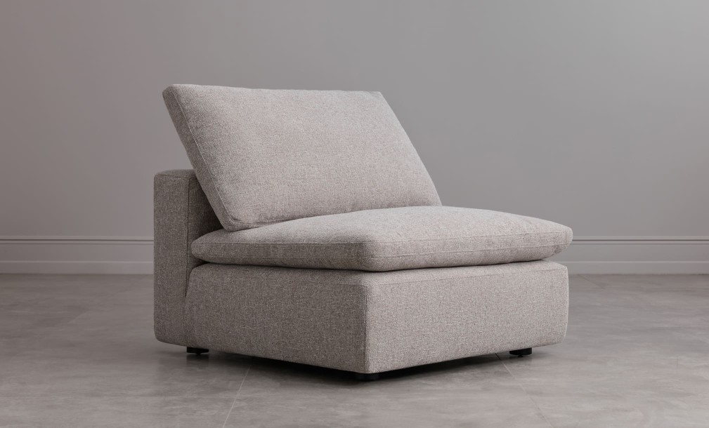 Диван Нубе одноместная секция, серый