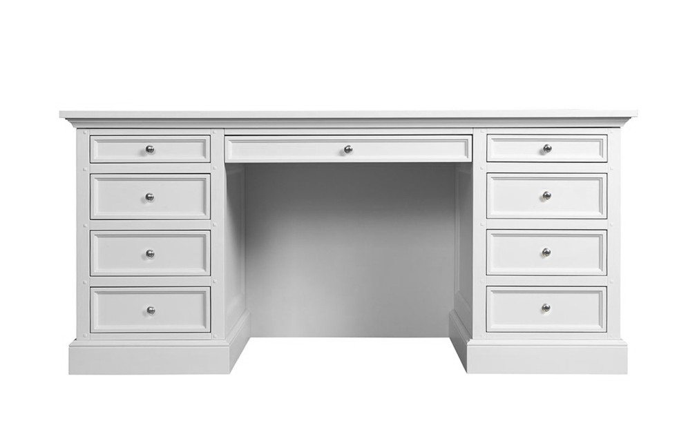 Письменный стол Оксфорд большой белый
