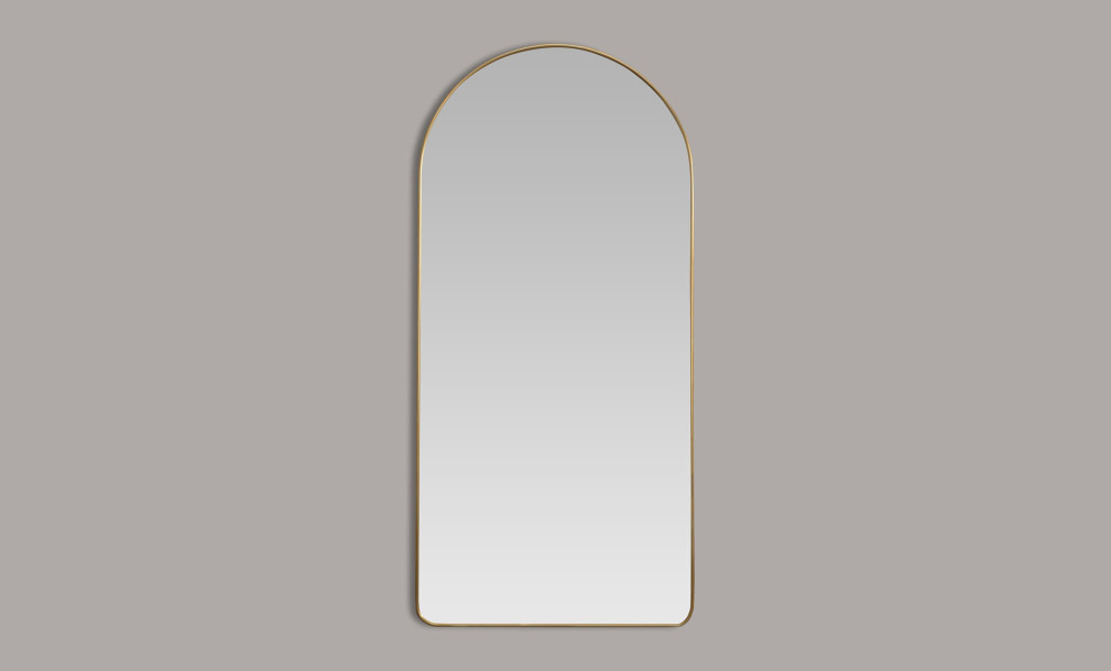 Зеркало в форме арки Walker brass