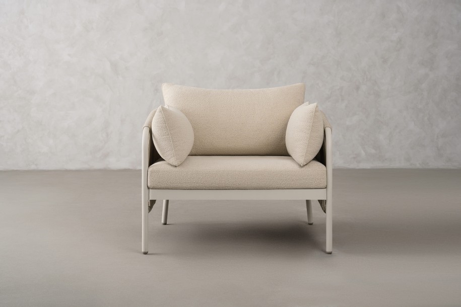 Кресло Таормина уличное, светлое