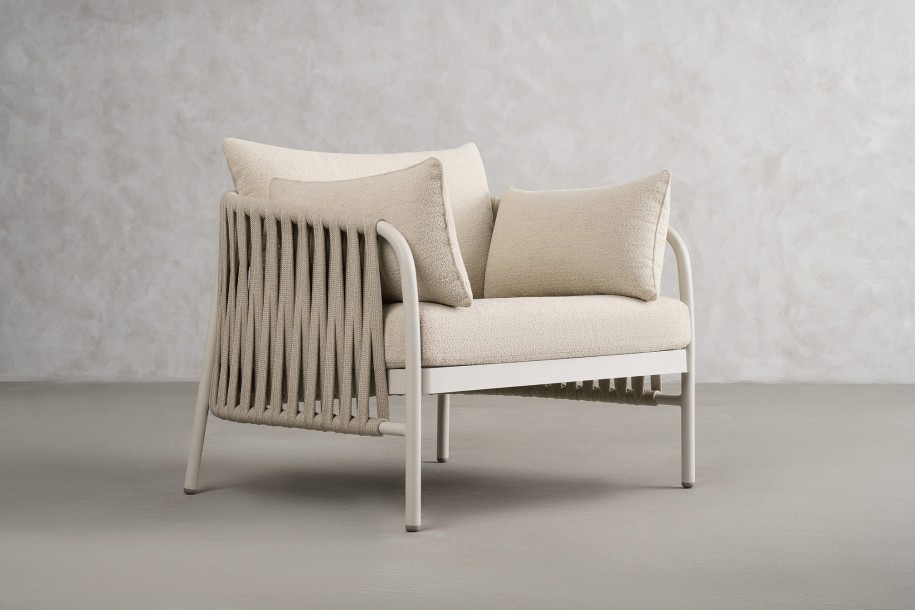 Кресло Таормина уличное, светлое