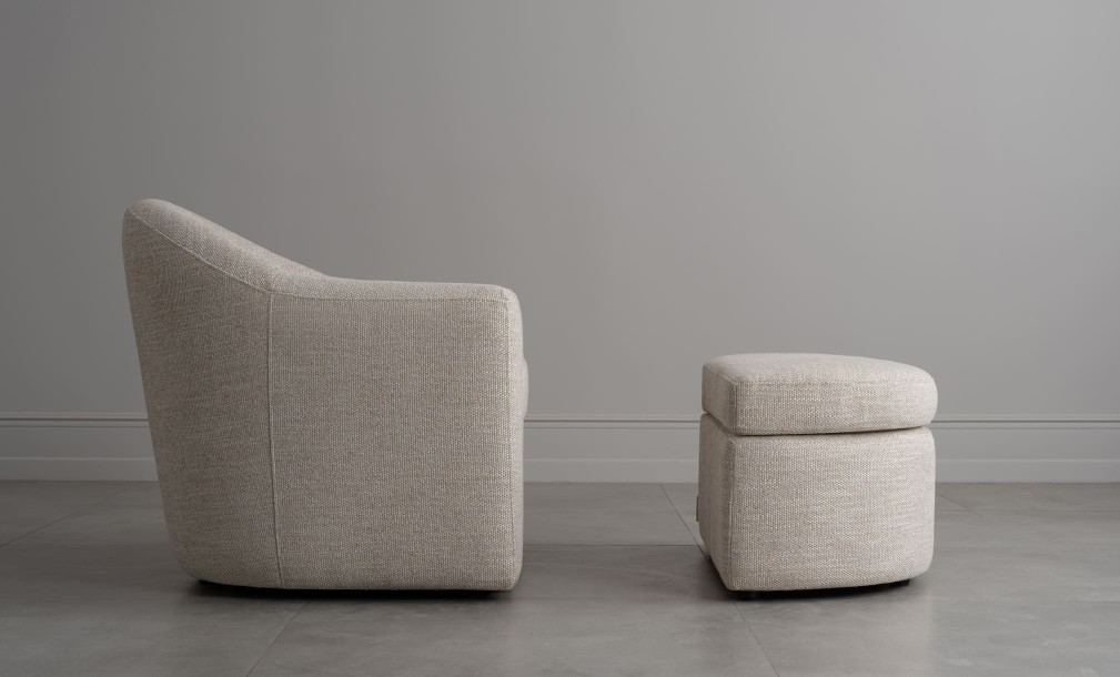 Кресло Мэлвин с пуфом