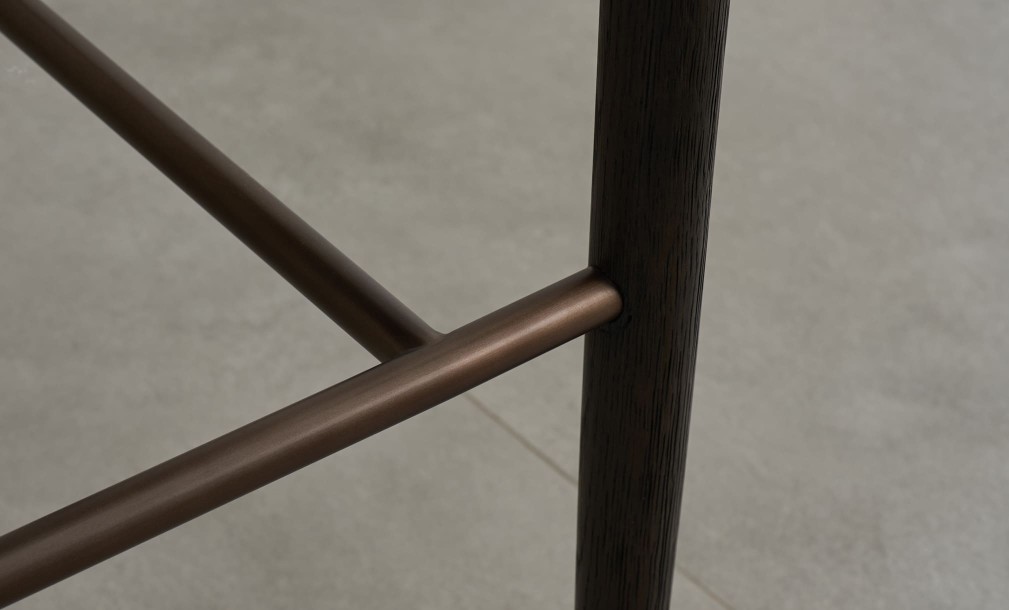 Стул барный Bradley тёмный linen latte