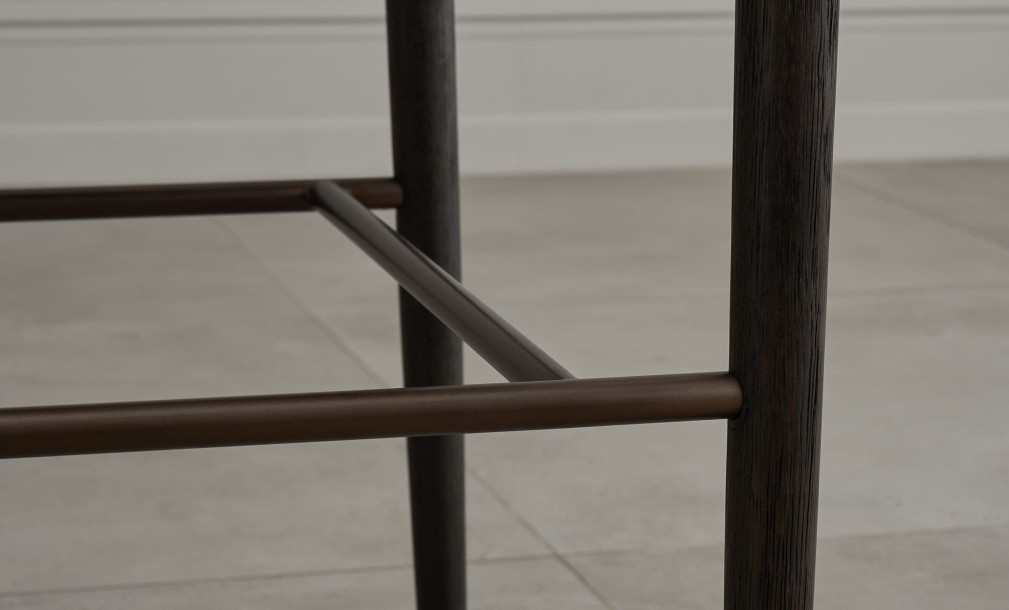 Стул барный Bradley тёмный linen latte