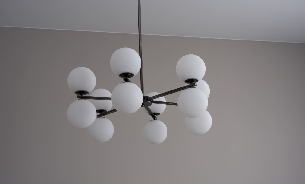 Люстра Molecule тёмная бронза
