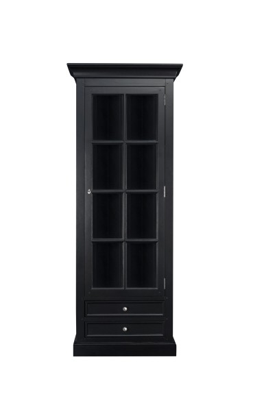 Витрина Оксфорд узкая правая чёрная