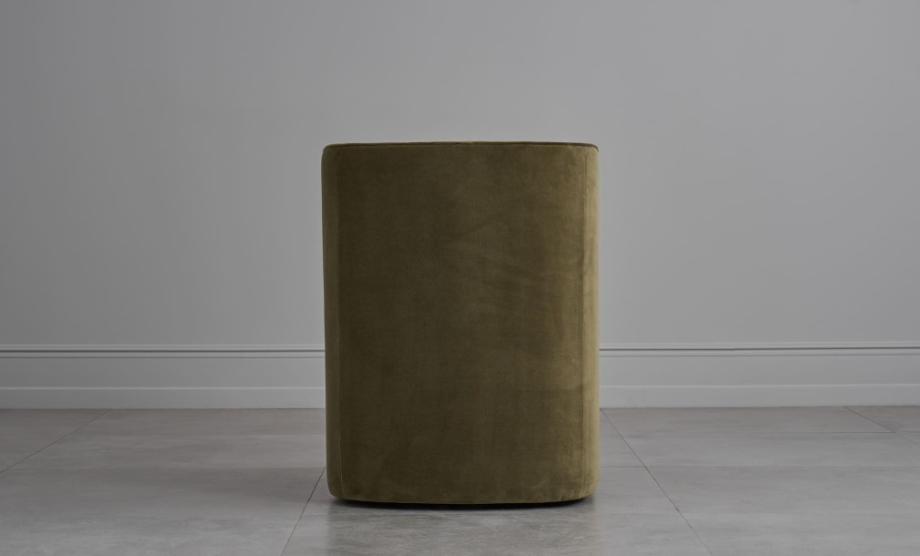 Кресло на колёсиках Альдо бархатное olive velvet