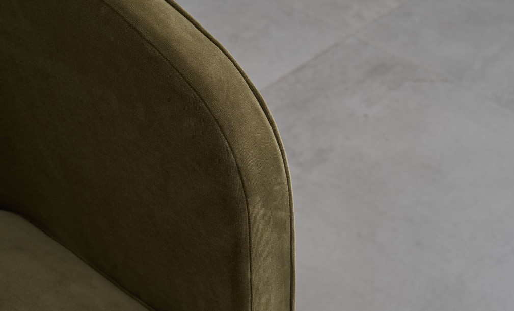 Кресло на колёсиках Альдо бархатное olive velvet