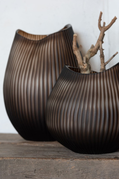 Ваза Stripe brown