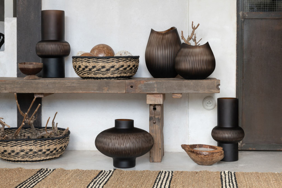 Ваза Stripe brown