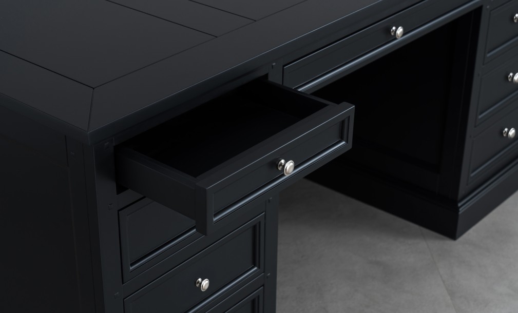 Письменный стол Оксфорд большой чёрный