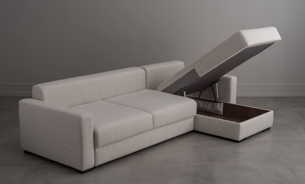 Диван Ласло угловой раскладной с узкими подлокотниками