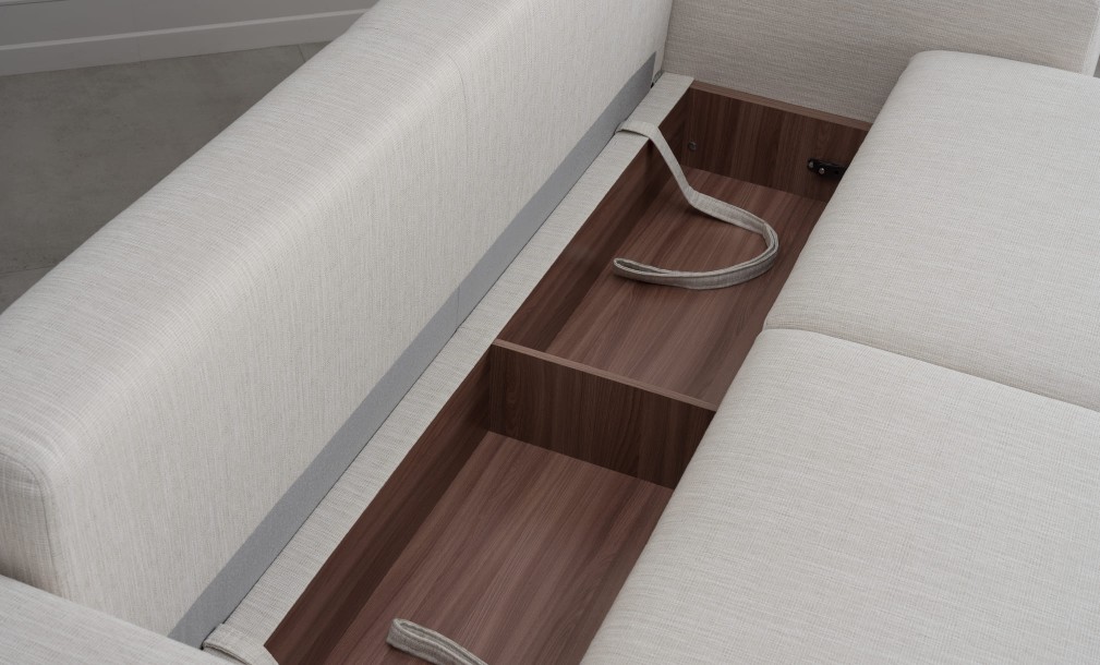 Диван Ласло раскладной прямой с узкими подлокотниками