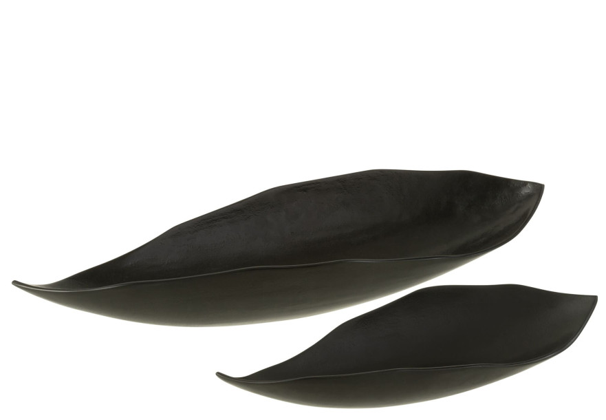 Декоративное блюдо Feuille Black L