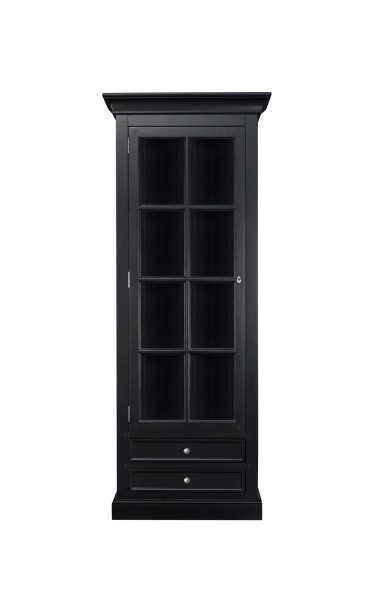 Витрина Оксфорд узкая чёрная