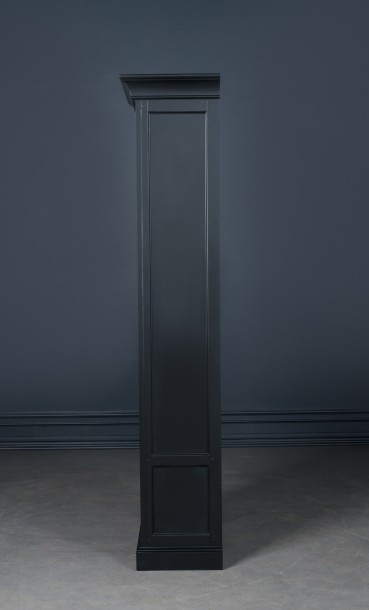 Витрина Оксфорд с ящиками открытая чёрная