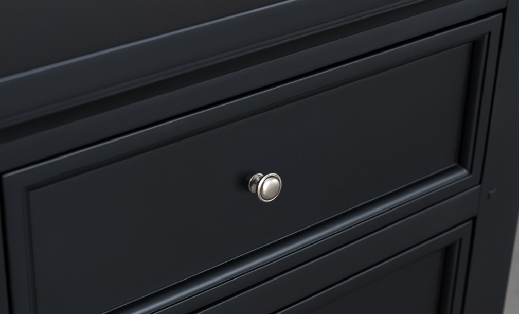 Комод Оксфорд с 5-ю ящиками чёрный