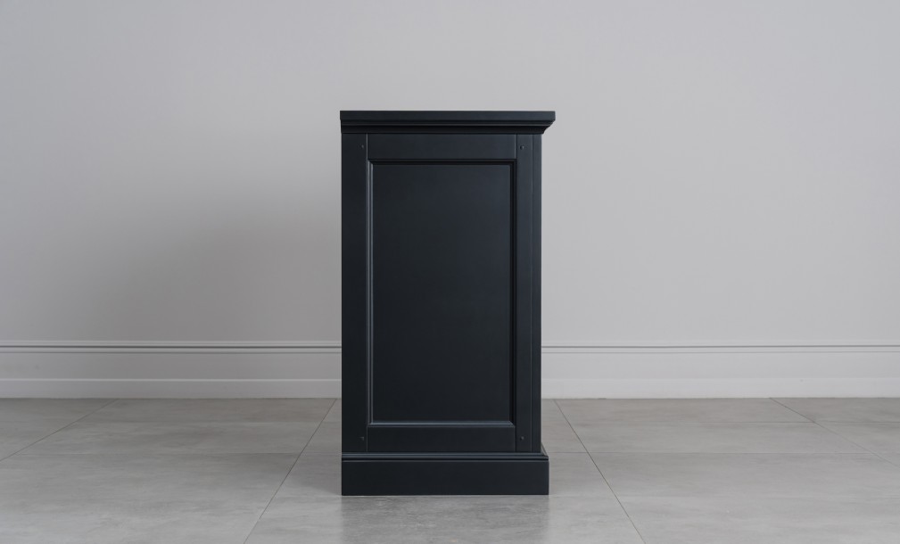 Комод Оксфорд с 5-ю ящиками чёрный