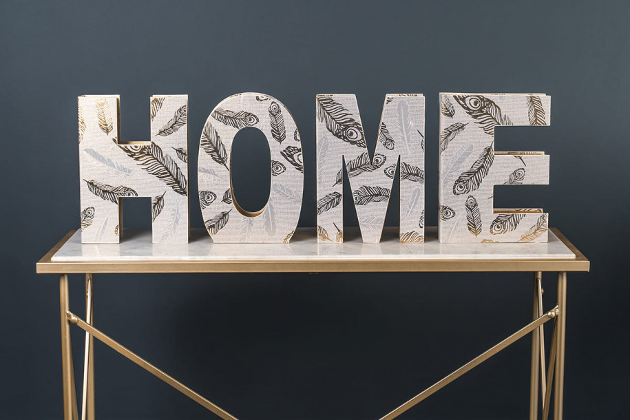 Шкатулки Home в виде букв