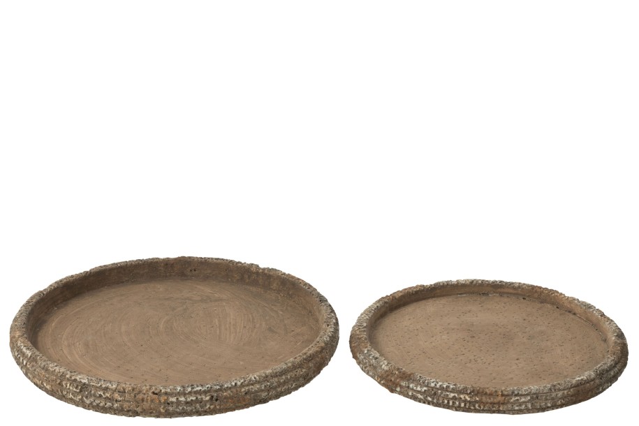 Подносы декоративные Antique набор 2 шт