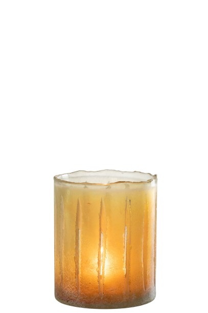 Подсвечник Stipes Yellow 15 см