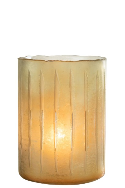 Подсвечник Stipes Yellow 26 см