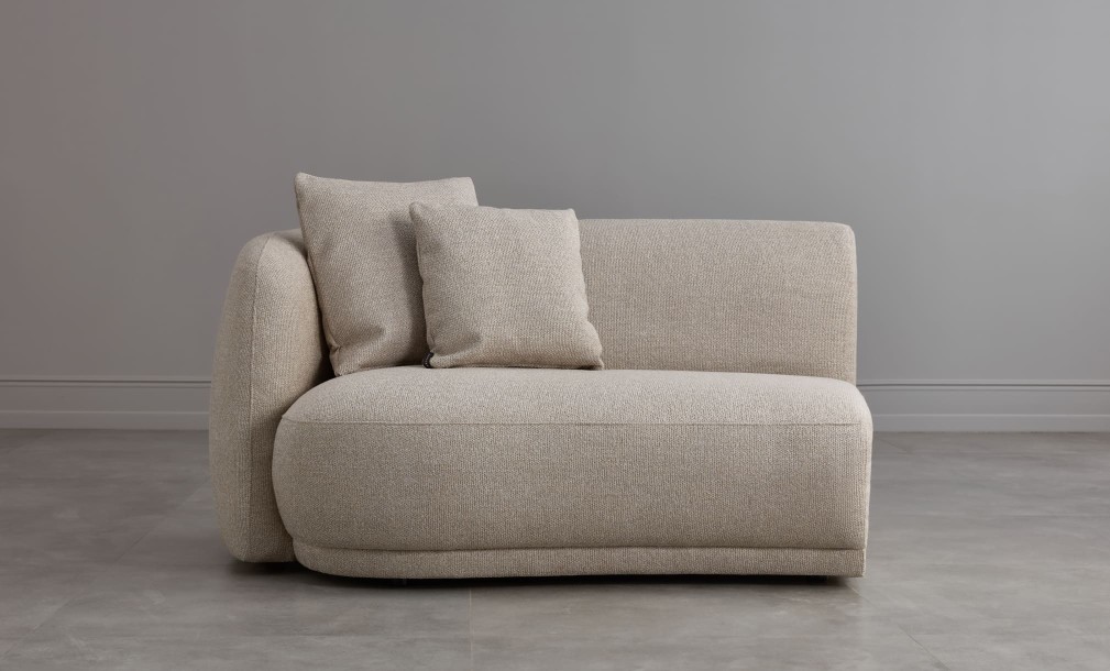 Диван модульный АЙВОРИ секция с подлокотником левая 1500х1270х800