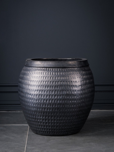 Кашпо Collar graphite L