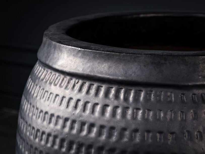 Кашпо Collar graphite L