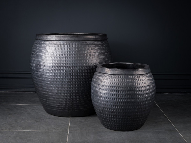 Кашпо Collar graphite L