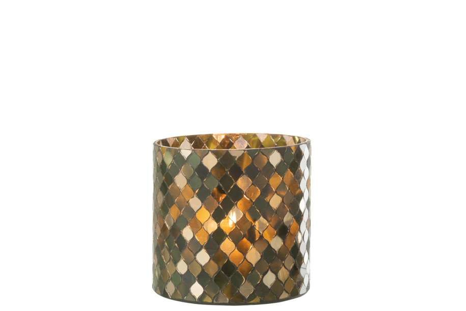 Подсвечник Mosaic Green L