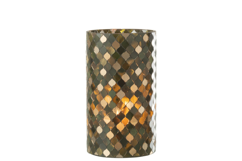 Подсвечник Mosaic Green Xl