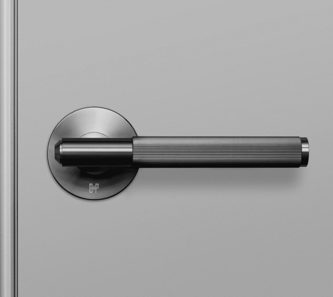 Ручка дверная Lever handle Linear Gun Metal (комплект 2 шт)