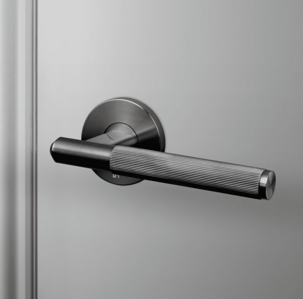 Ручка дверная Lever handle Linear Gun Metal (комплект 2 шт)