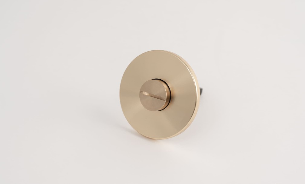 Дверная защёлка Facet Thumbturn lock Brass (пара)