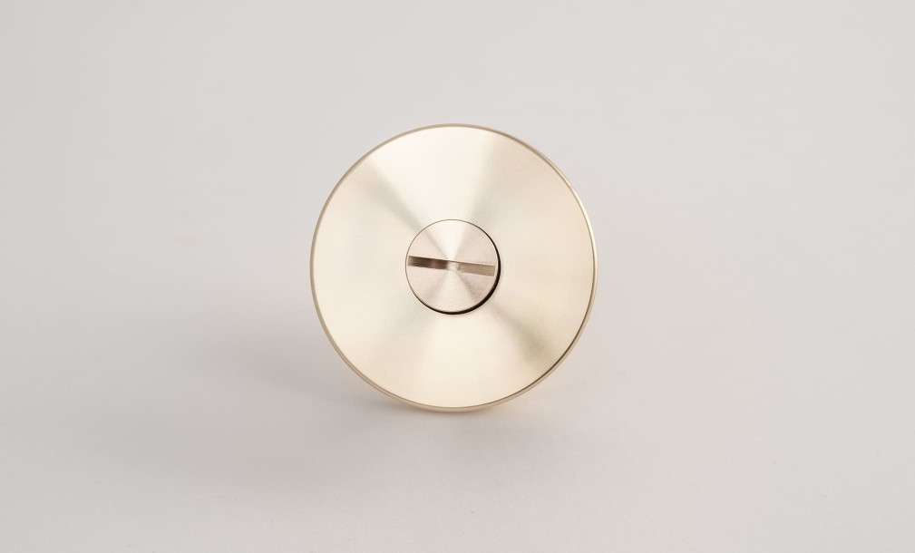 Дверная защёлка Contour Thumbturn lock Brass (пара)
