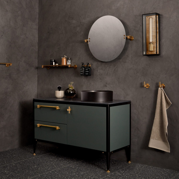 Дверная ручка Cast Pull Bar Small Brass